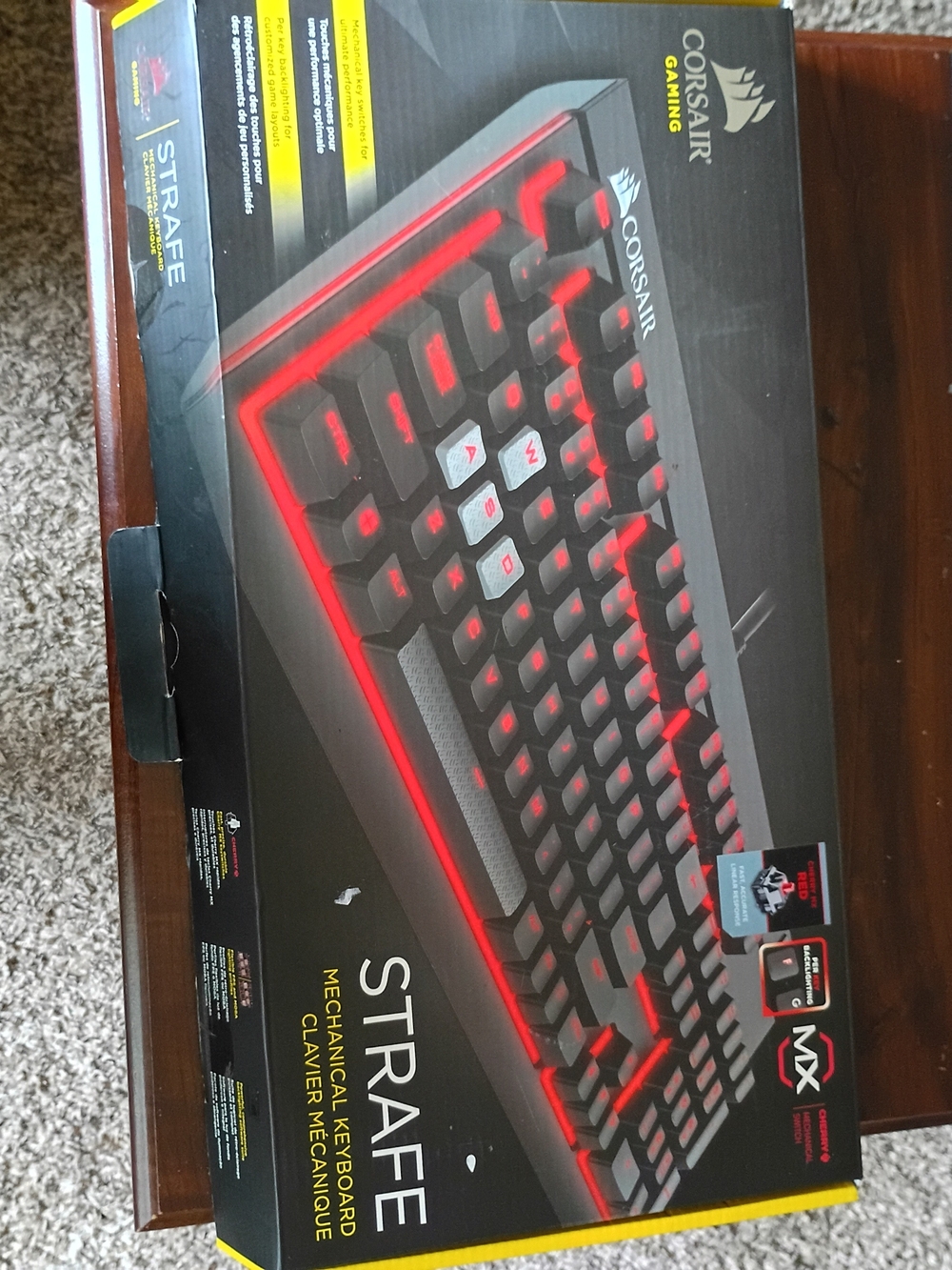 Corsair Strafe Mechanical Keyboard - Black with Red Lighting
